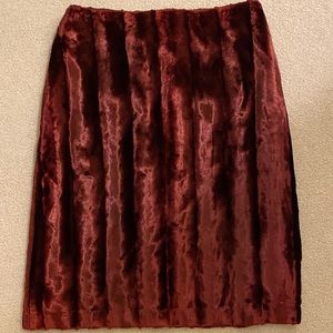 Red Velvet Skirt